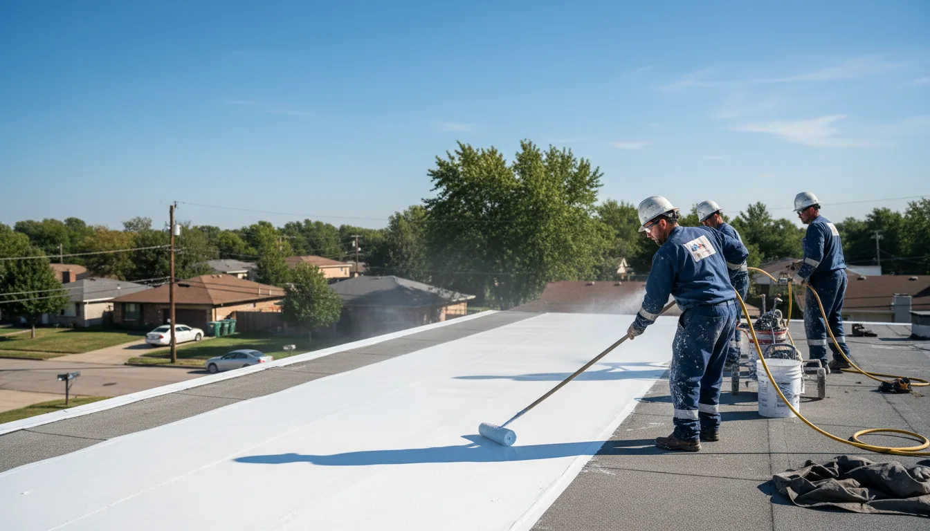Commercial roof coating in Rockford, IA near me